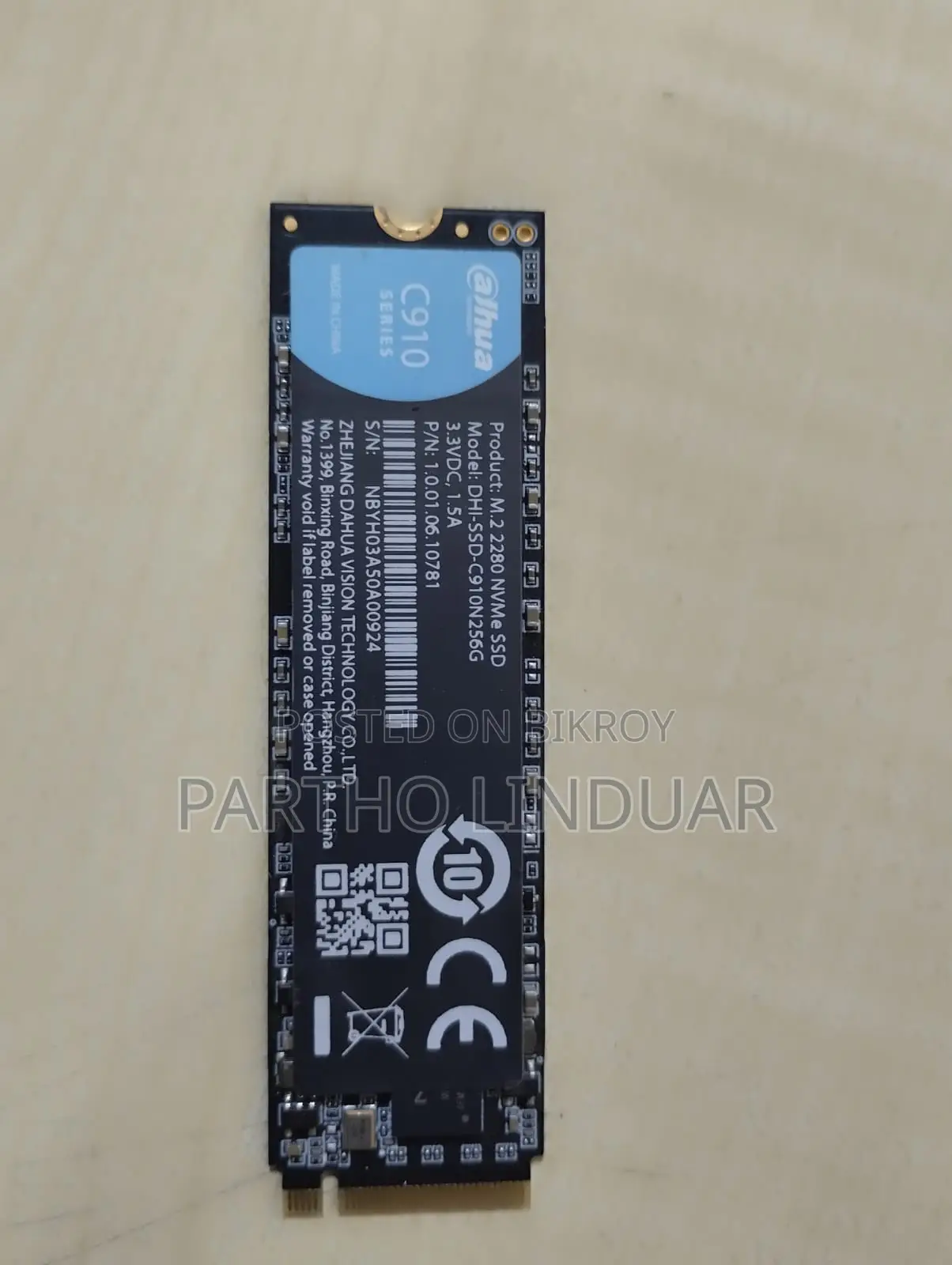 Dahua 256gb M.2 Nvme SSD