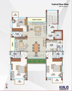 Luxurious Flat for Sale at Bashundhara R/A