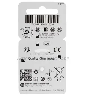 Signia 13-Size Hearing Aid Battery