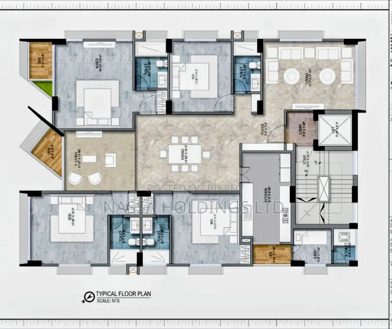 Lake View Flat For Sale at Jolshiri Abashon