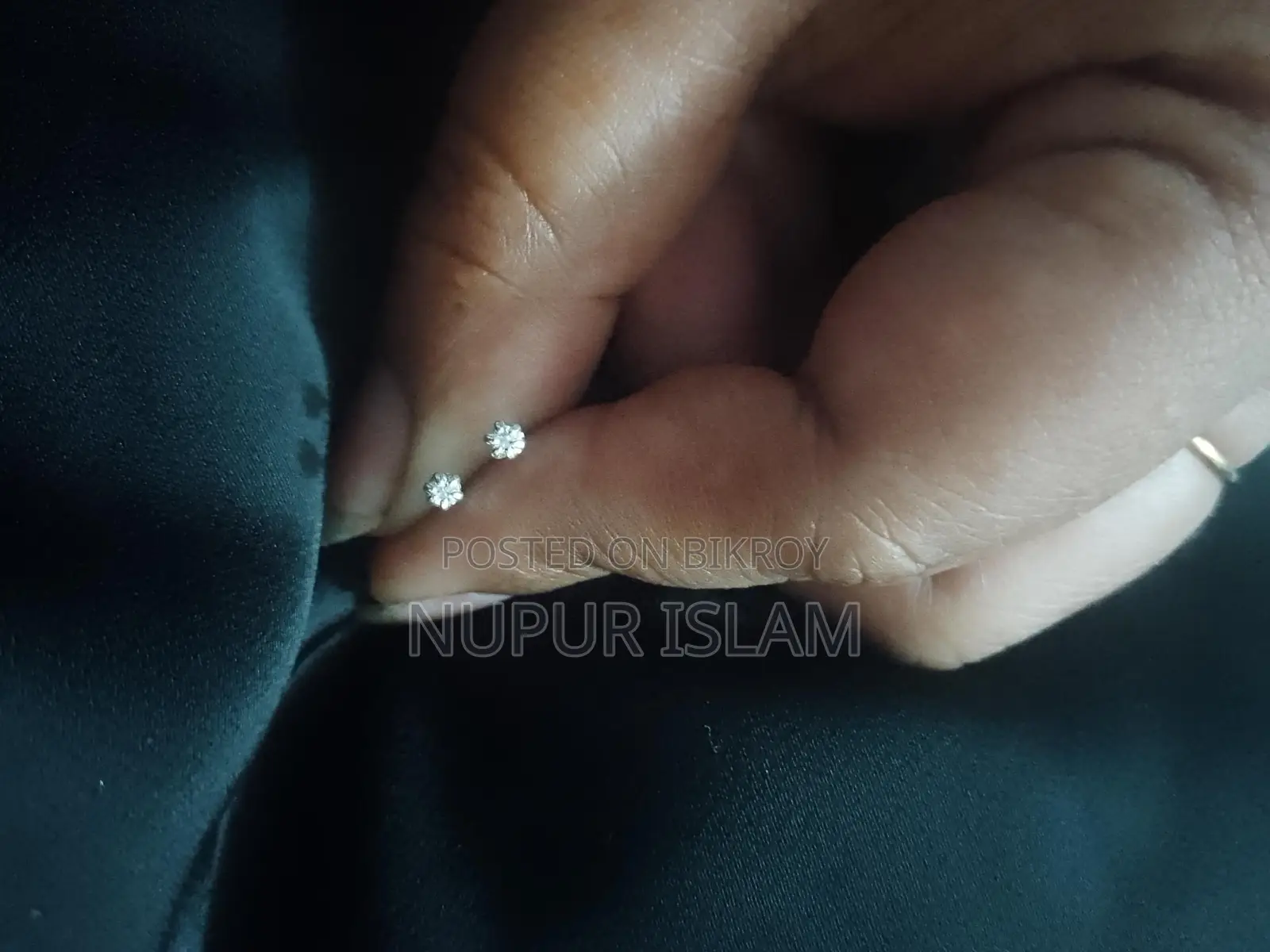 Italian Silver Ear Studs