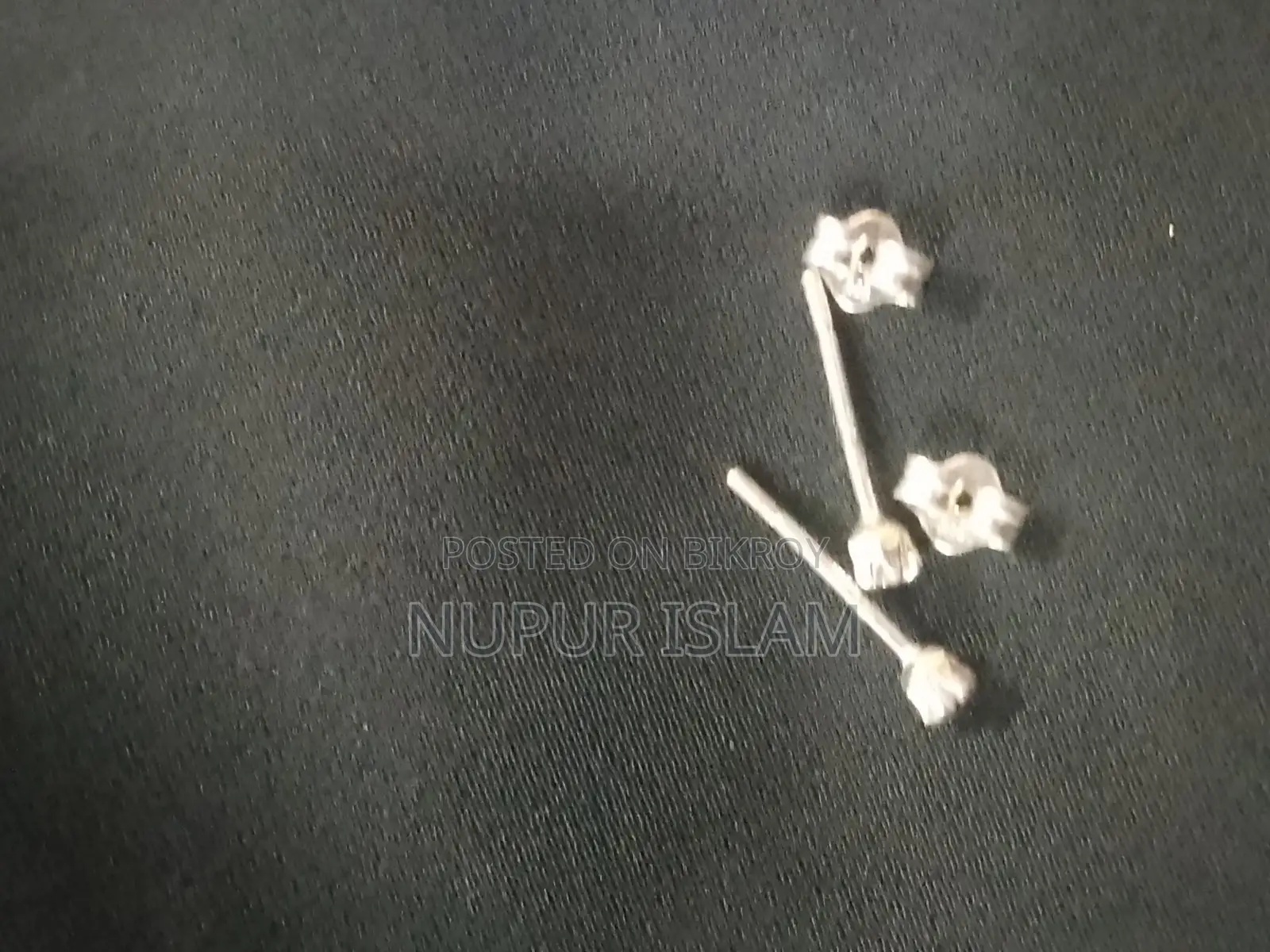 Italian Silver Ear Studs