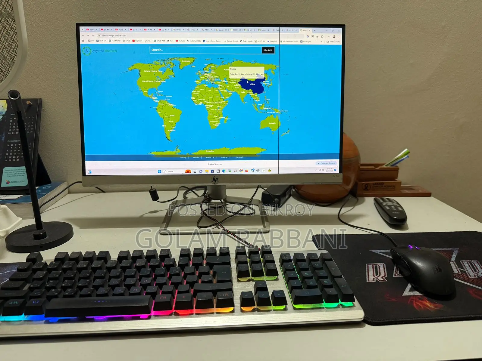 HP Series 24" 100Hz FHD IPS Monitor White