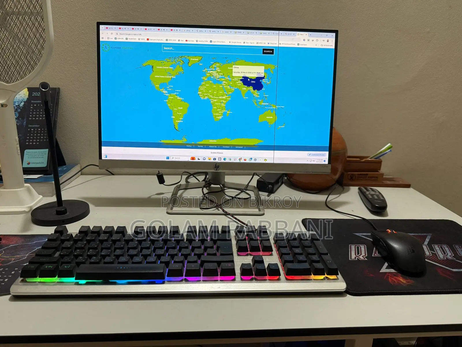 HP Series 24" 100Hz FHD IPS Monitor White