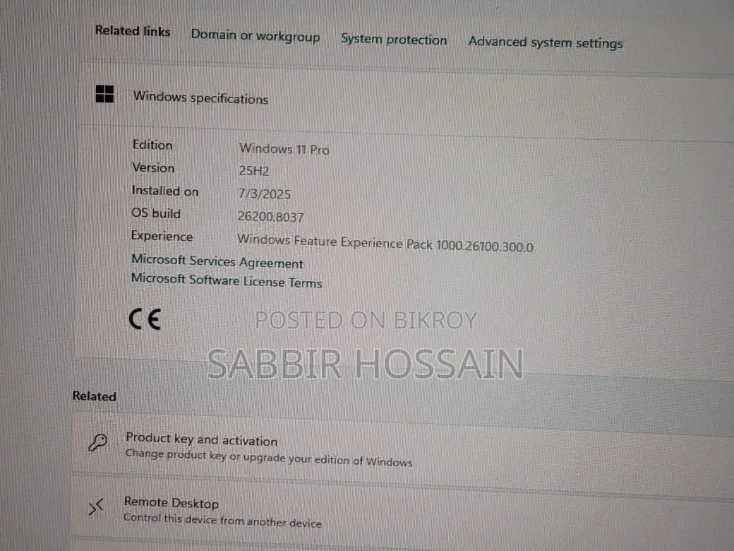 RYZEN 5 5600G PC+ 22'inch LED HP, completely fresh, SSD 256GB, RAM 8GB DDR4