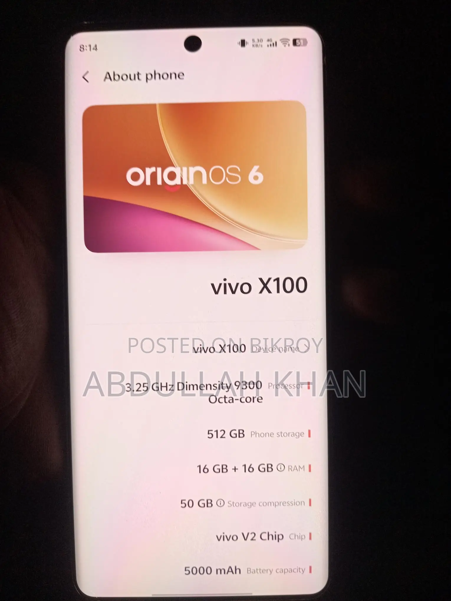 Vivo X100 (Used)