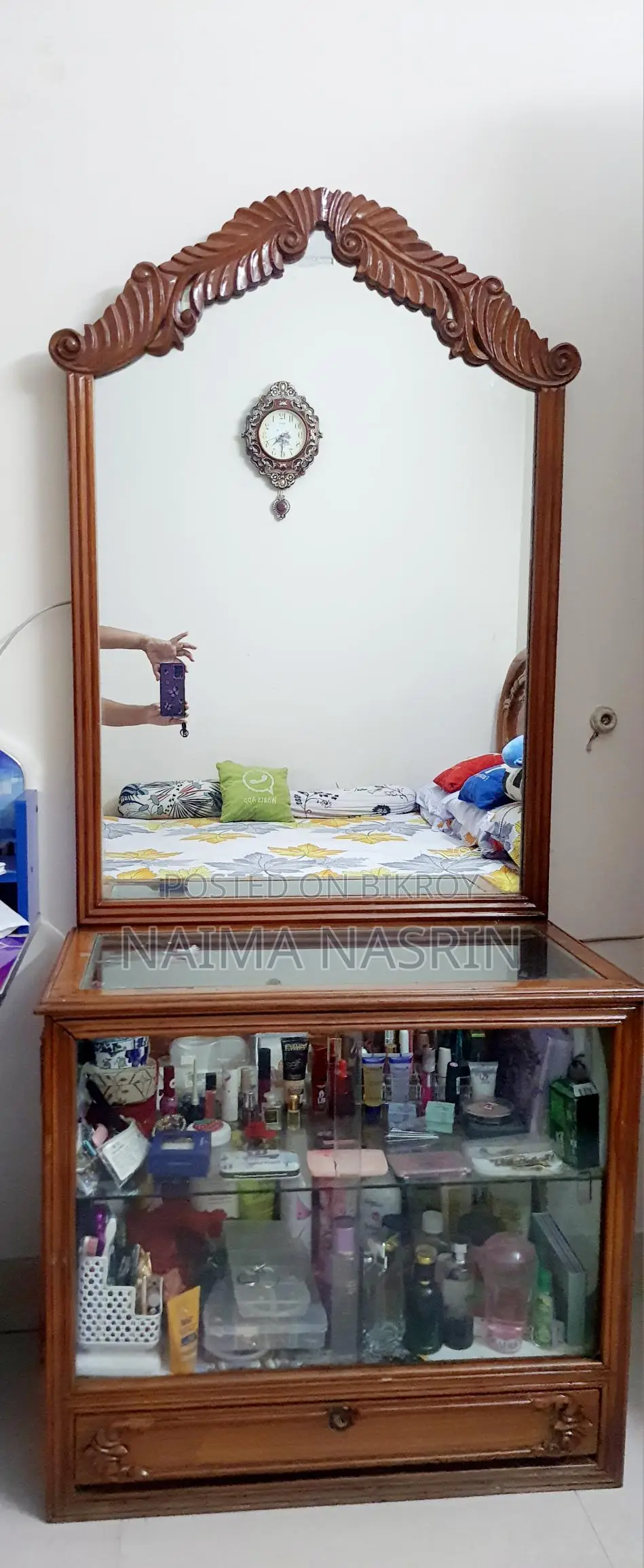 সেগুন কাঠের ড্রেসিং টেবিল