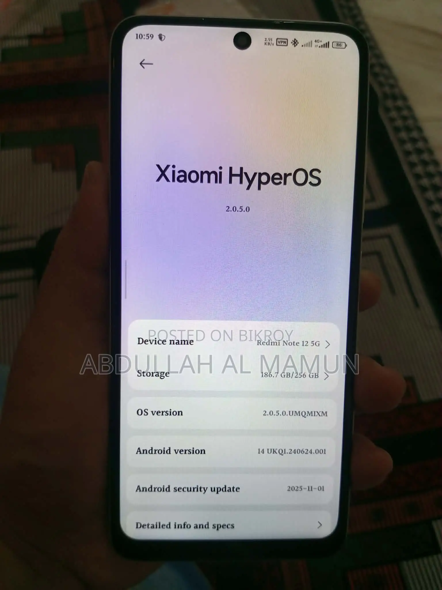 Xiaomi Redmi Note 12 8/256 GB (Used)