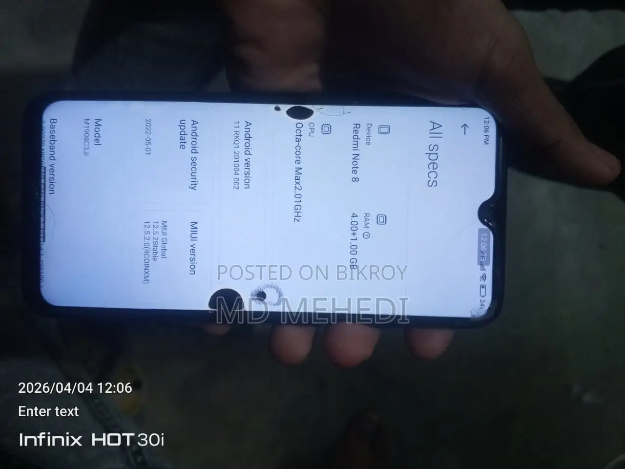 Xiaomi Redmi Note 8 Good (Used)