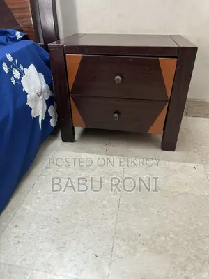 Bed and Side Table