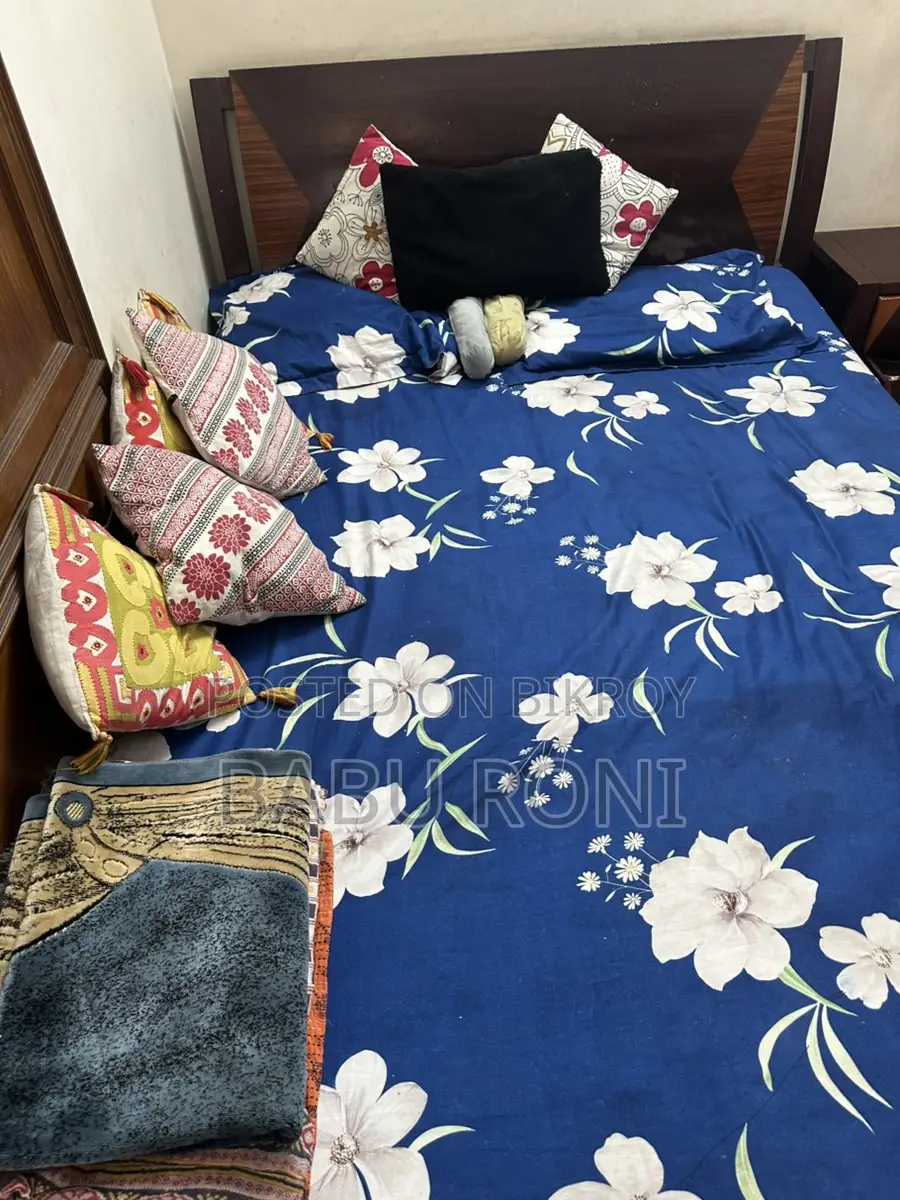 Bed and Side Table