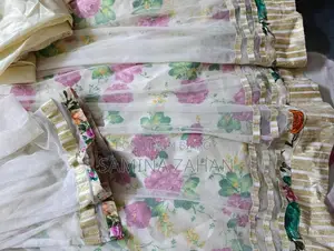 Floral gown with stone work