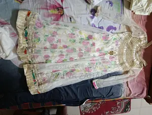 Floral gown with stone work