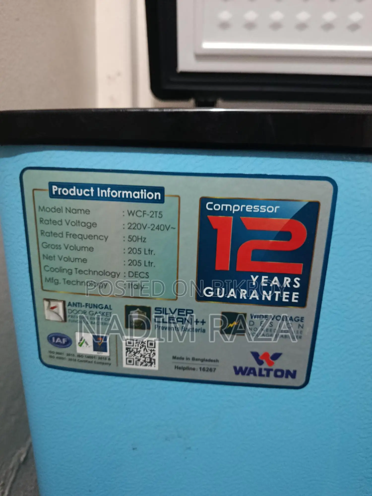 Walton Wcf 2t5 Refrigerator