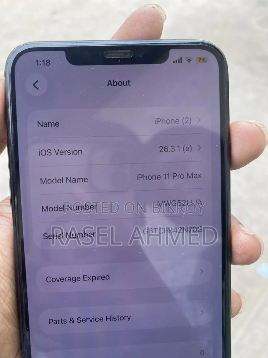 Apple iPhone 11 Pro Max (Used)