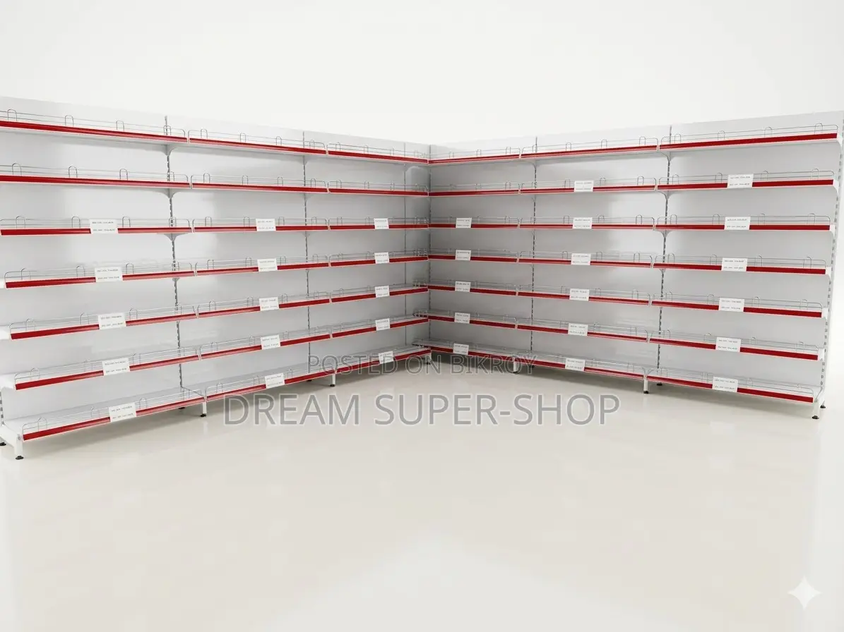 Premium Super Shop Gondola Rack – Heavy Duty Display Shelf For Store