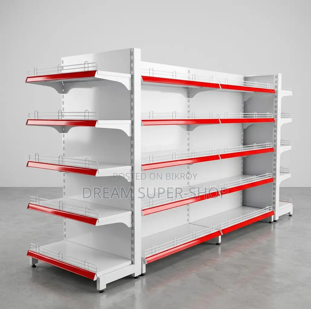 Premium Super Shop Gondola Rack – Heavy Duty Display Shelf For Store
