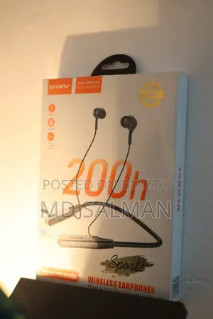 200 Hours Battery Wireless Neckband Earphones