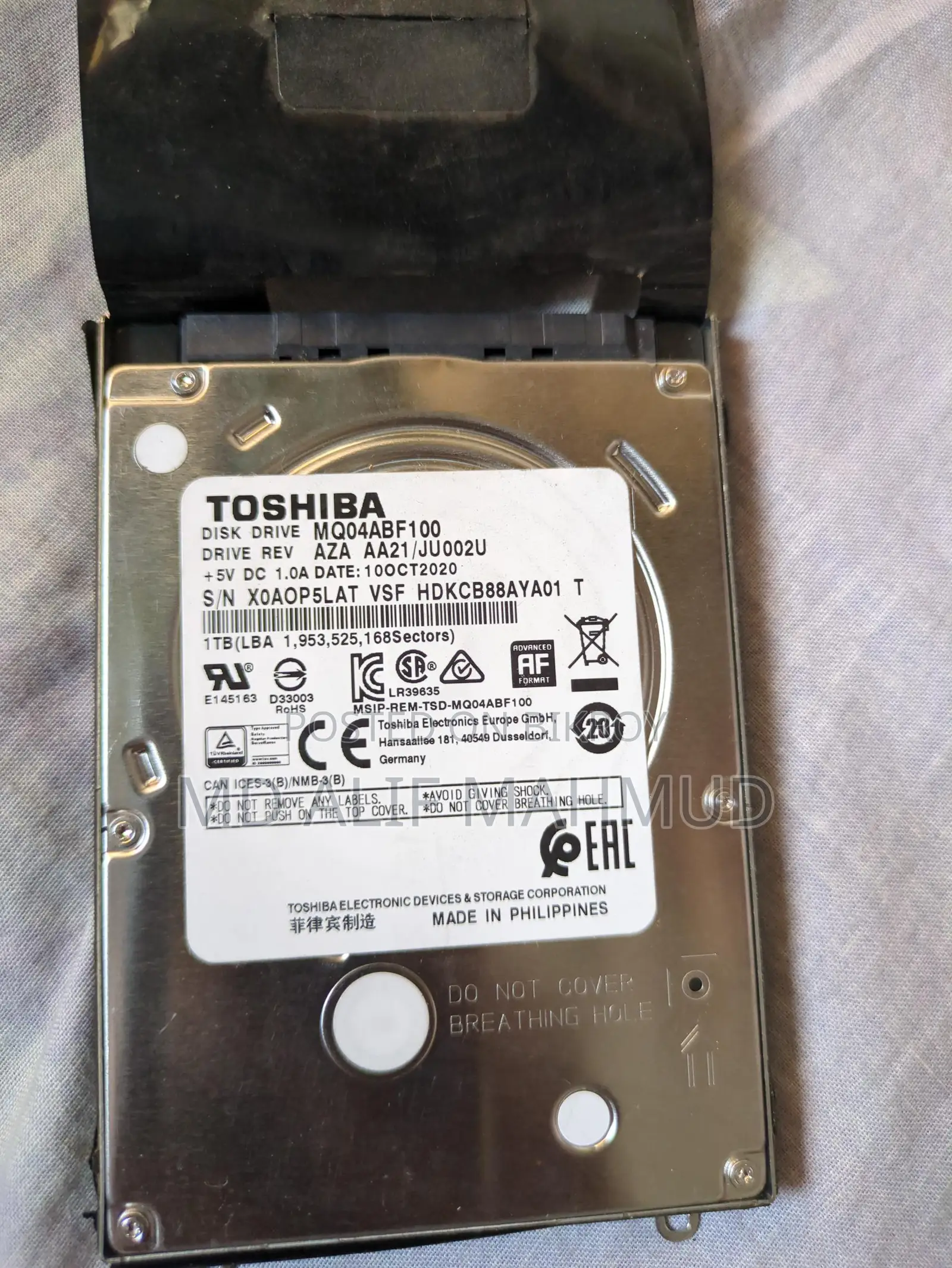 1TB LBA Hard Disk