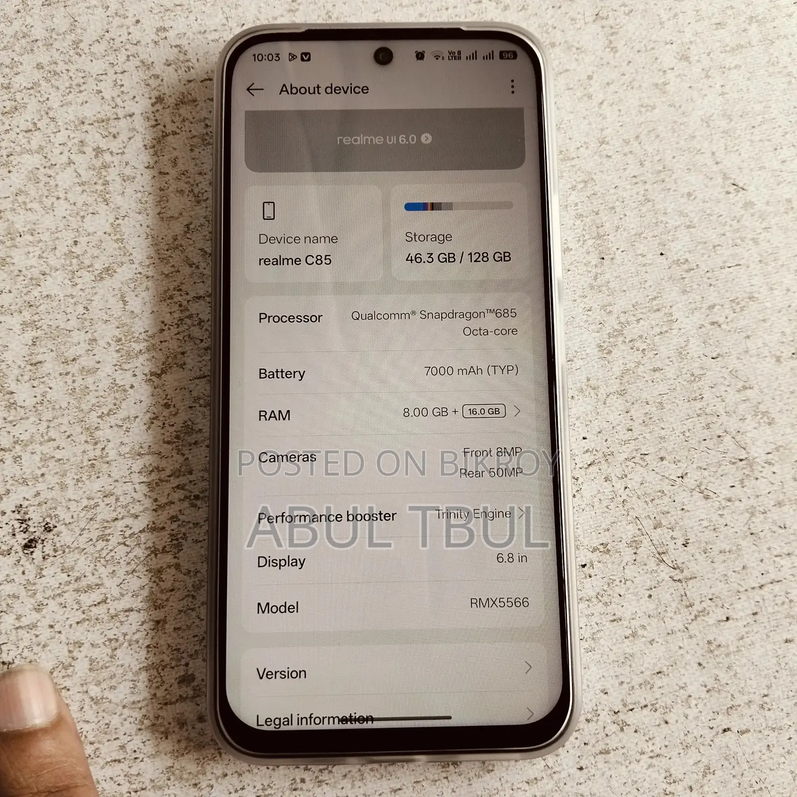 Realme C85 (Brand New)