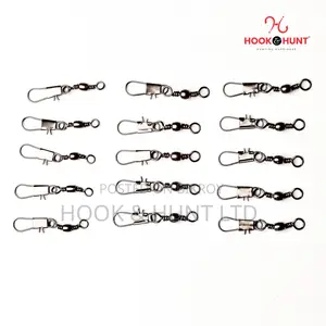 25 Pcs 01–05 Size Fishing Swivel Interlock Snap | Hook & Hunt