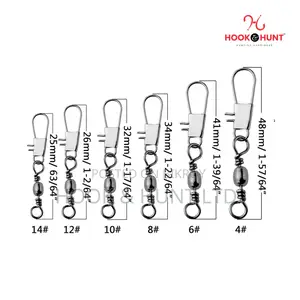 25 Pcs 01–05 Size Fishing Swivel Interlock Snap | Hook & Hunt