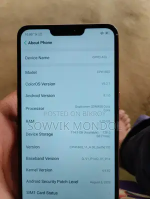 OPPO A3s 6/128 (Used)