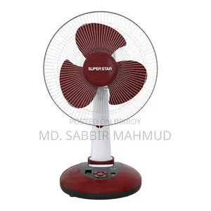 Super Star Rechargeable Table Fan