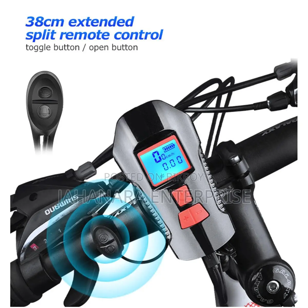 Waterproof Bicycle Bell With Light Usb Charging Bike Front