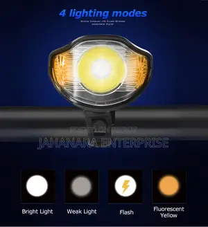 Waterproof Bicycle Bell With Light Usb Charging Bike Front