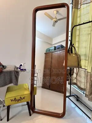 Wooden Stand Mirror