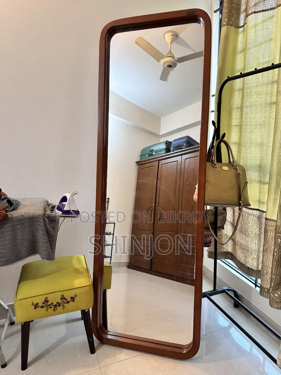Wooden Stand Mirror