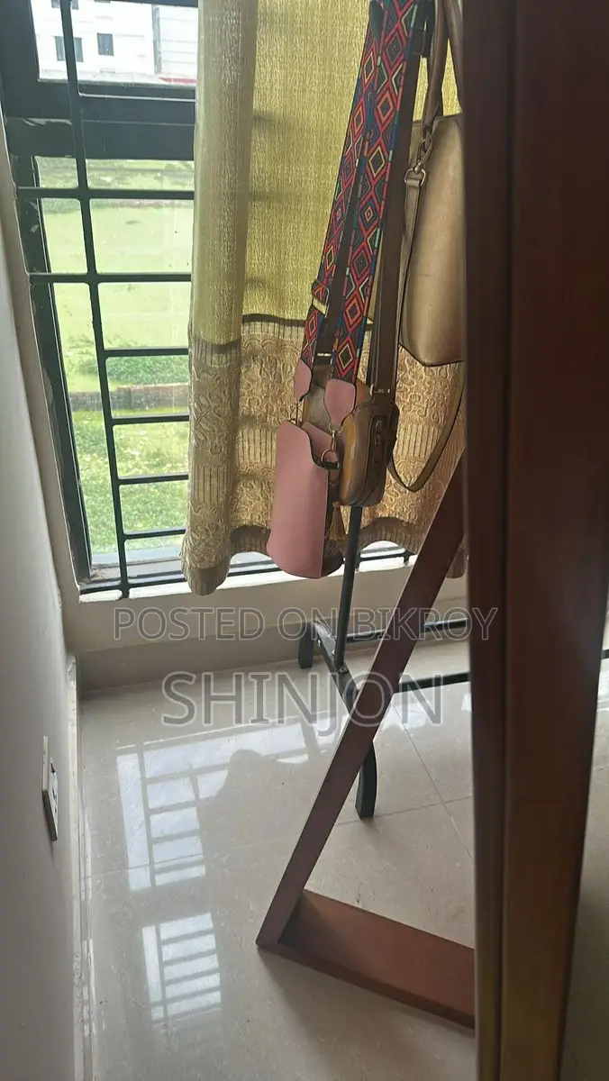 Wooden Stand Mirror