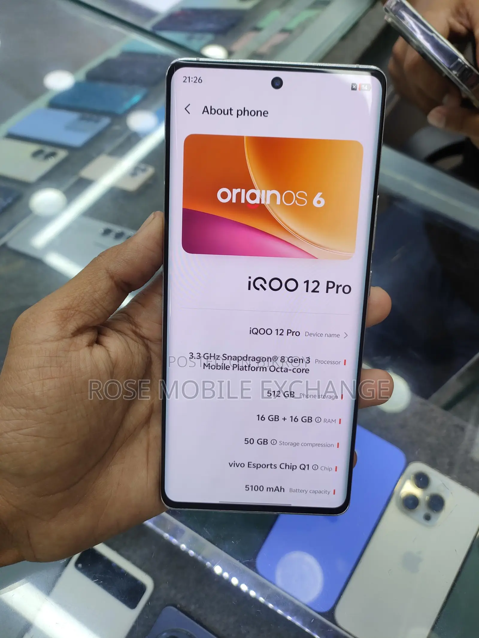 iQOO 12 Pro 16/512gb (Used)