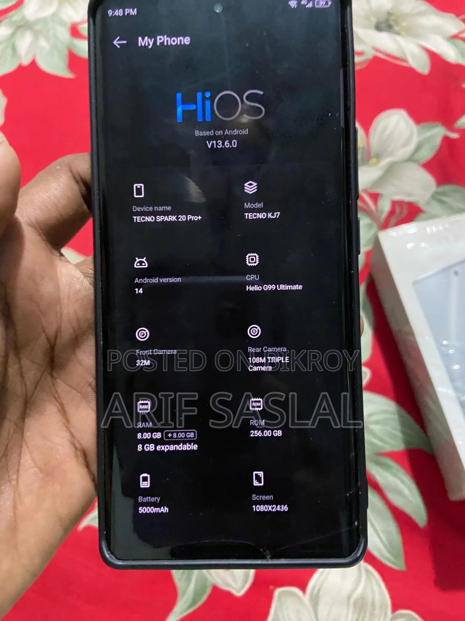 Tecno Spark 20 Pro+ 8+256 (Used)