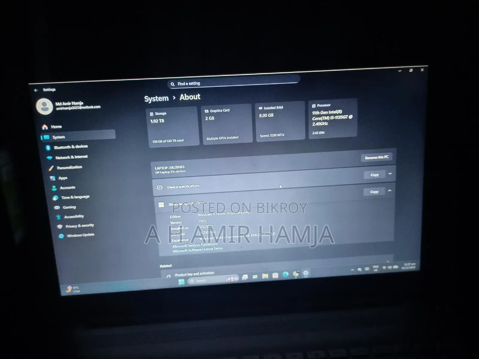 HP Core i5 11th Gen Laptop for Sale