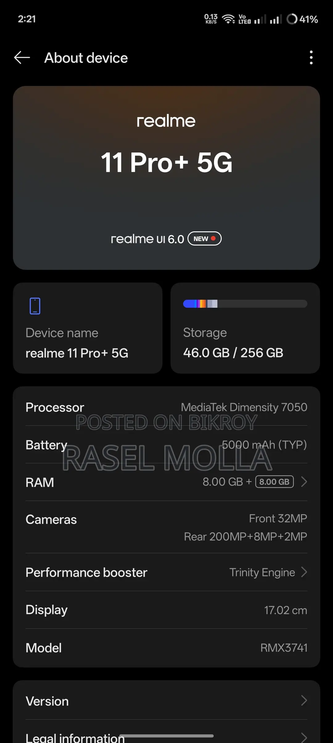 Realme 11 Pro+ 5G (Used)