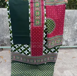 সুন্দর সুতির জমজম থ্রি পিস যারা নিতে চান অবশ্যই মেসেজ করবেন