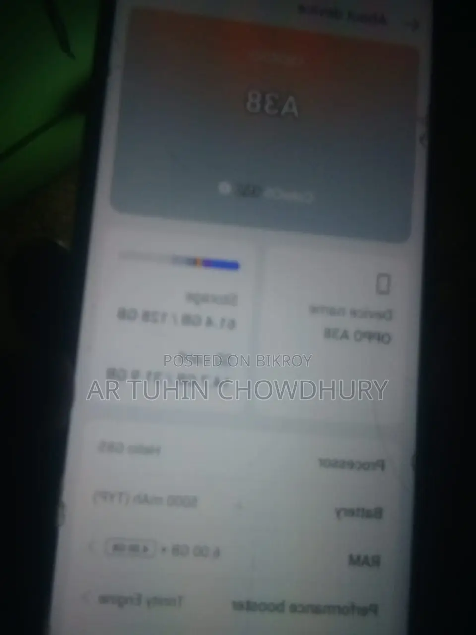 OPPO A38 . (Used)