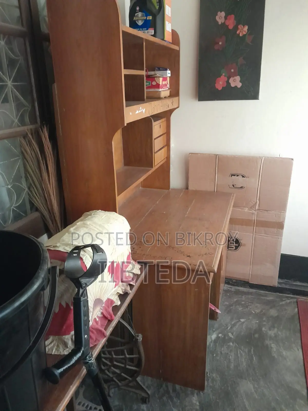 Original Teak Wood Long Study Table