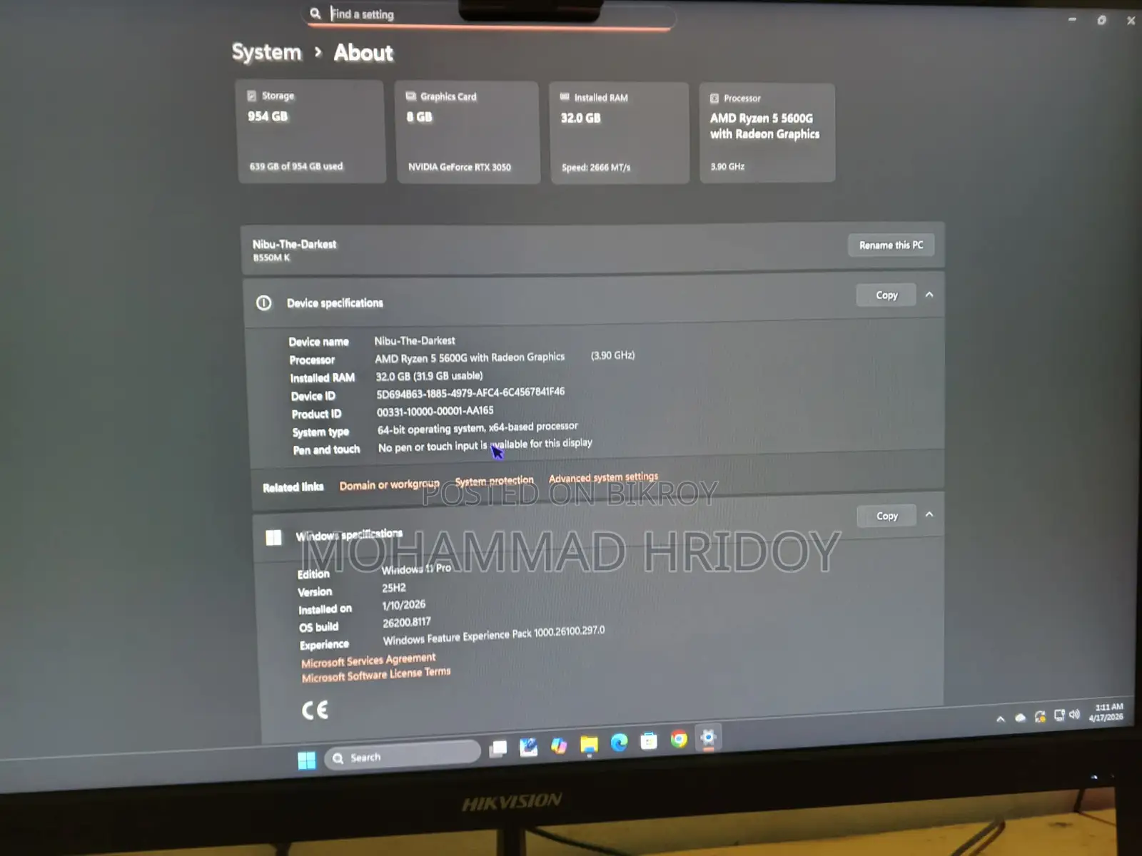 Gaming Pc (CPU) Ryzen 5 5600G