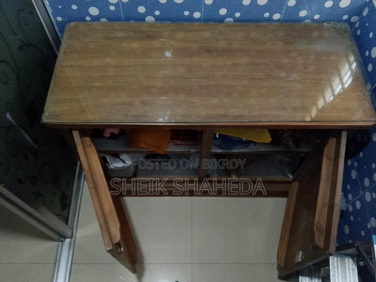 Small Teak Wood Wardrobe.