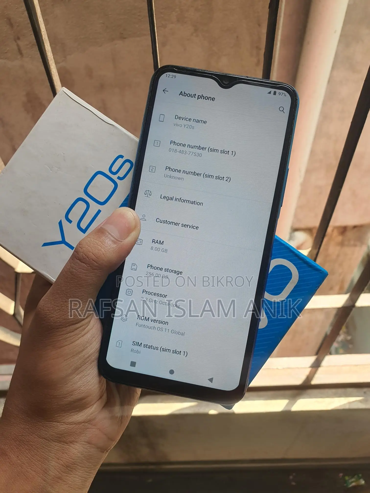 Vivo Y20s 8/256 (Used)