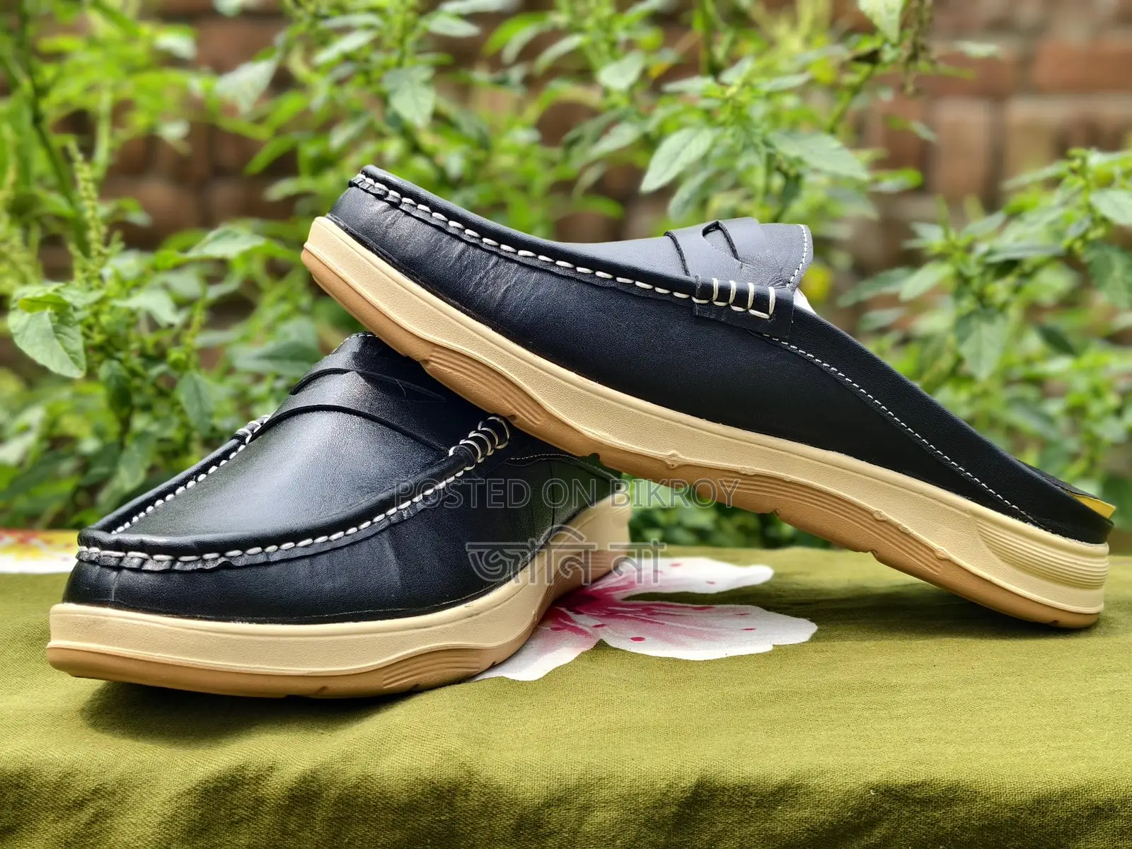 Premium Leather Half Loafers