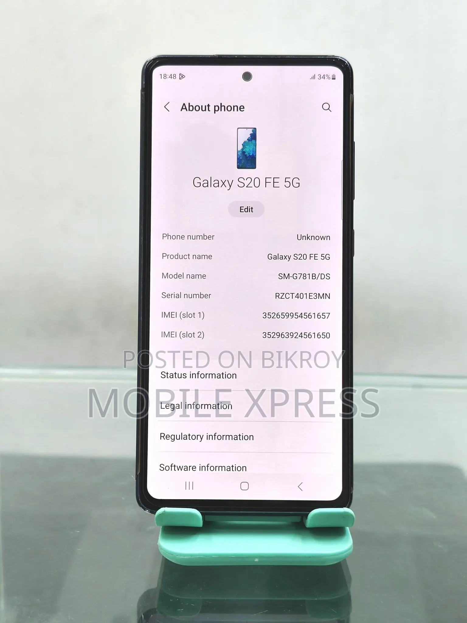 Samsung Galaxy S20 FE Snapdragon 865 5G (Used)