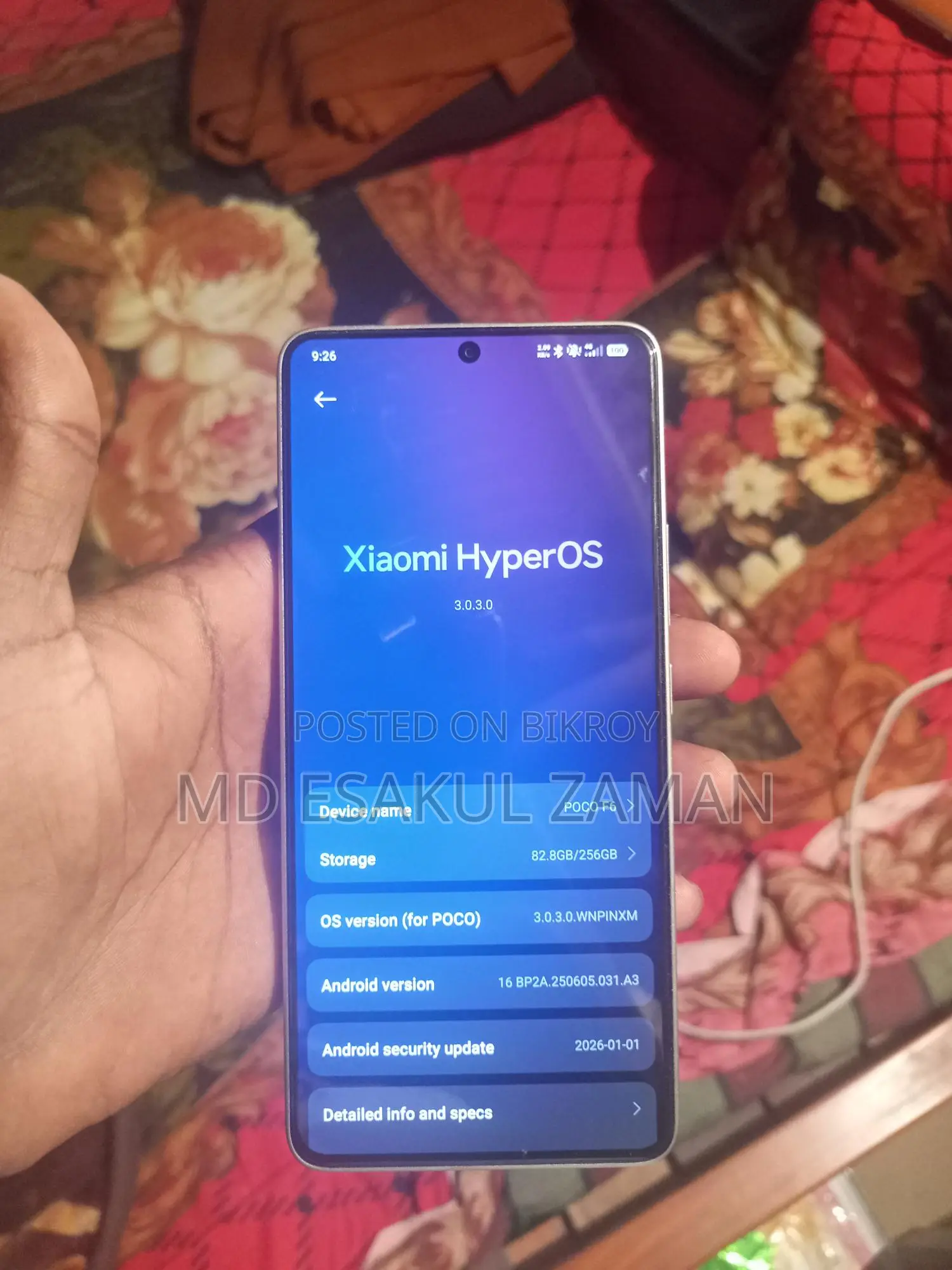 Xiaomi Poco f6 5g 8/256 (Used)