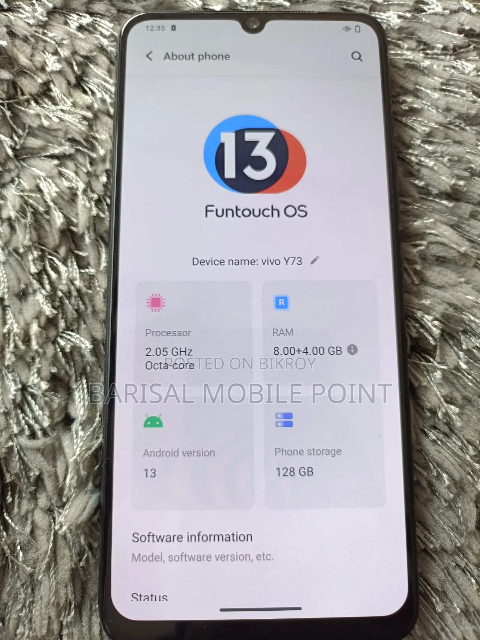 Vivo Y73 64 GB Black