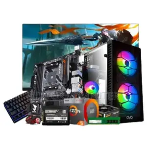 Ryzen 5 5600g Pc+19 Led Hp Complete Fresh Ssd 128gb.ram 8gb Ddr4