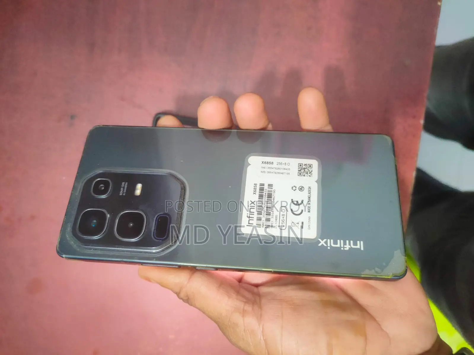Infinix Note 50 Ram 8+8 Storage 256 (Used)