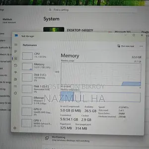 Desktop for Selling RAM 32gb and 256 SSD 350gpu 27" Monitor